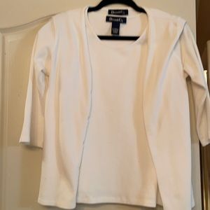 White Demin and Company top and jacket.